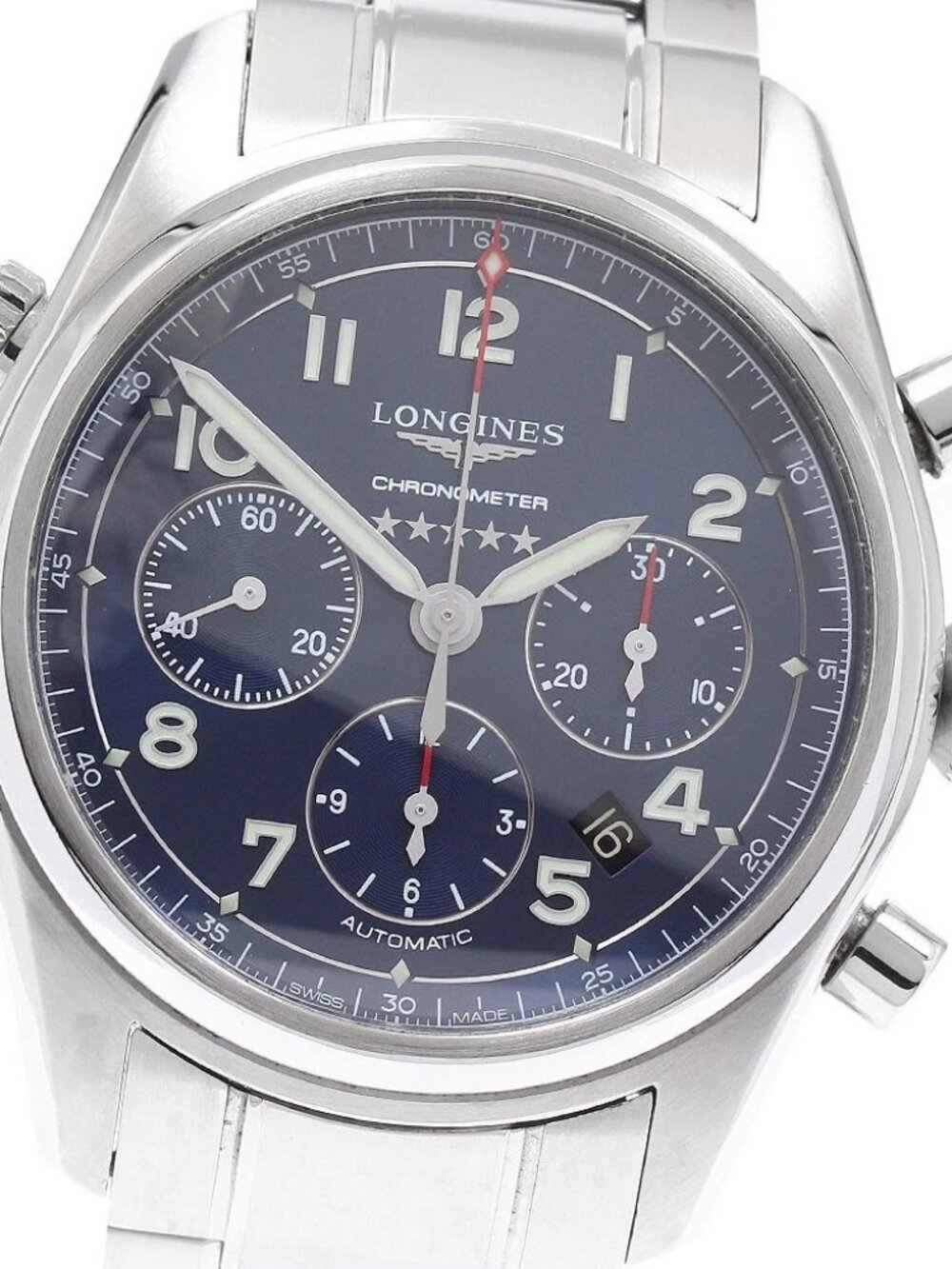 LONGINES Spirit L3.820.4.93.6 Chronograph blue Dial Automatic Men's Watch